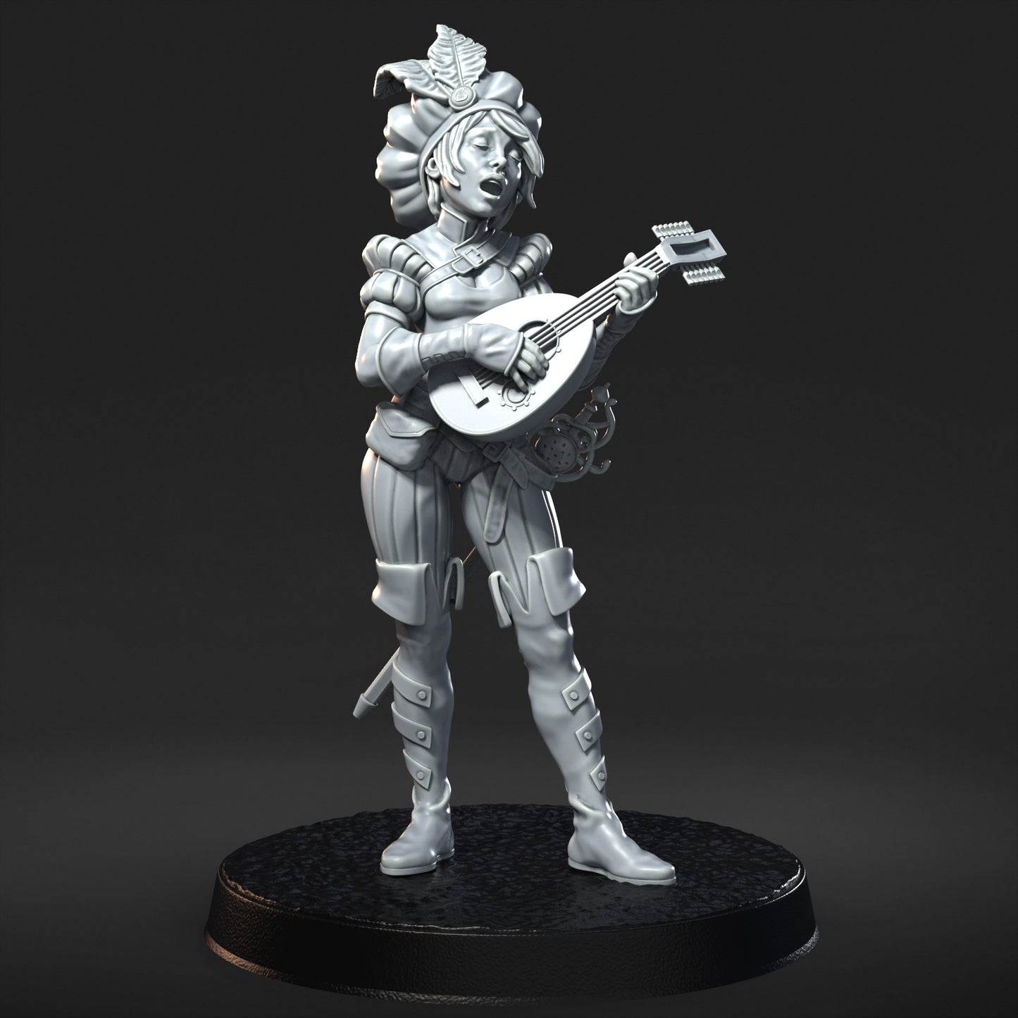 medieval knights 32mm scale resin miniature figure for dungeons and dragons