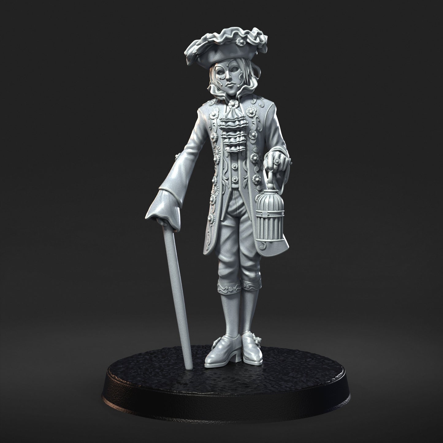 medieval venetian 32mm scale resin miniature figure for dungeons and dragons