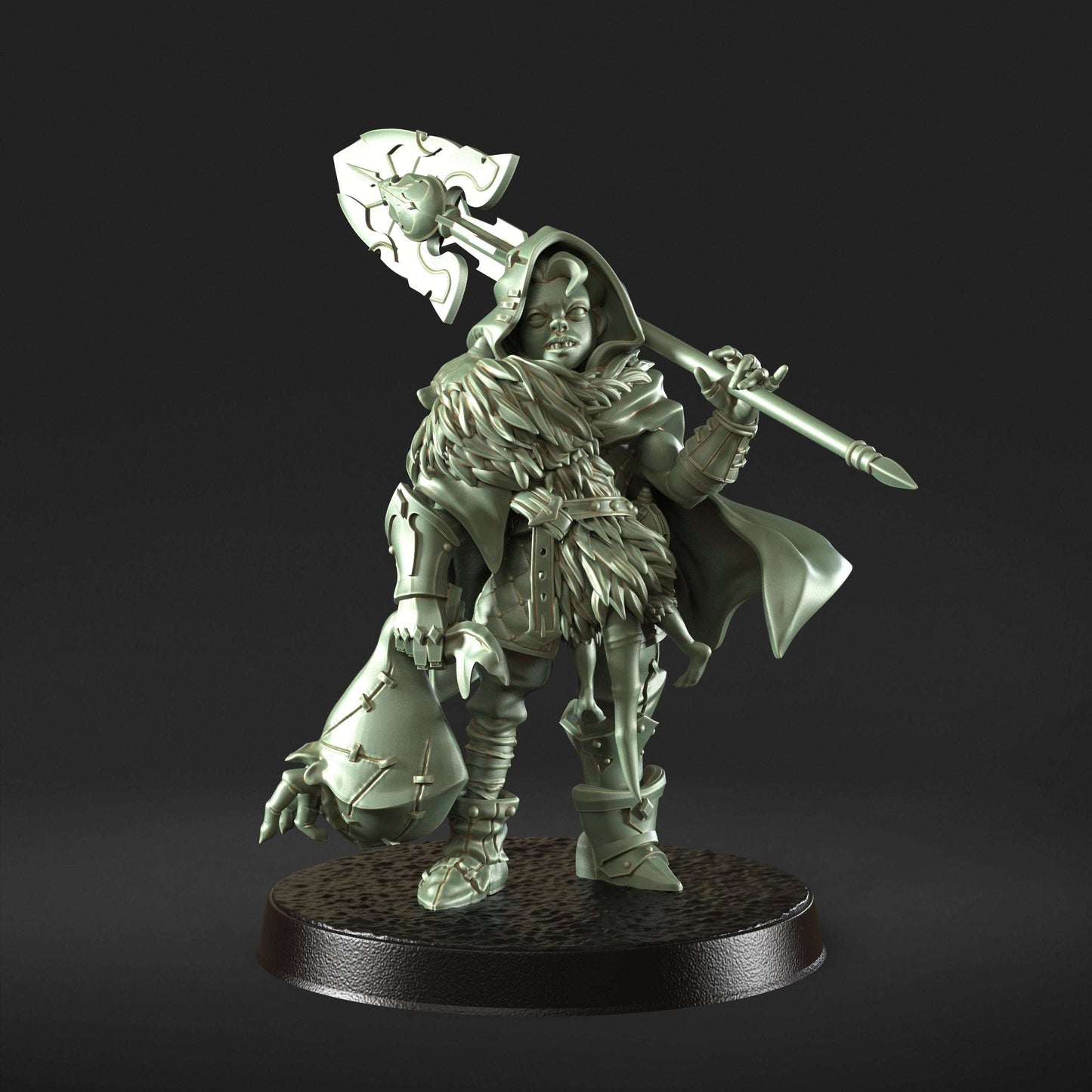 vermin themed 32mm scale resin miniature figure for dungeons and dragons