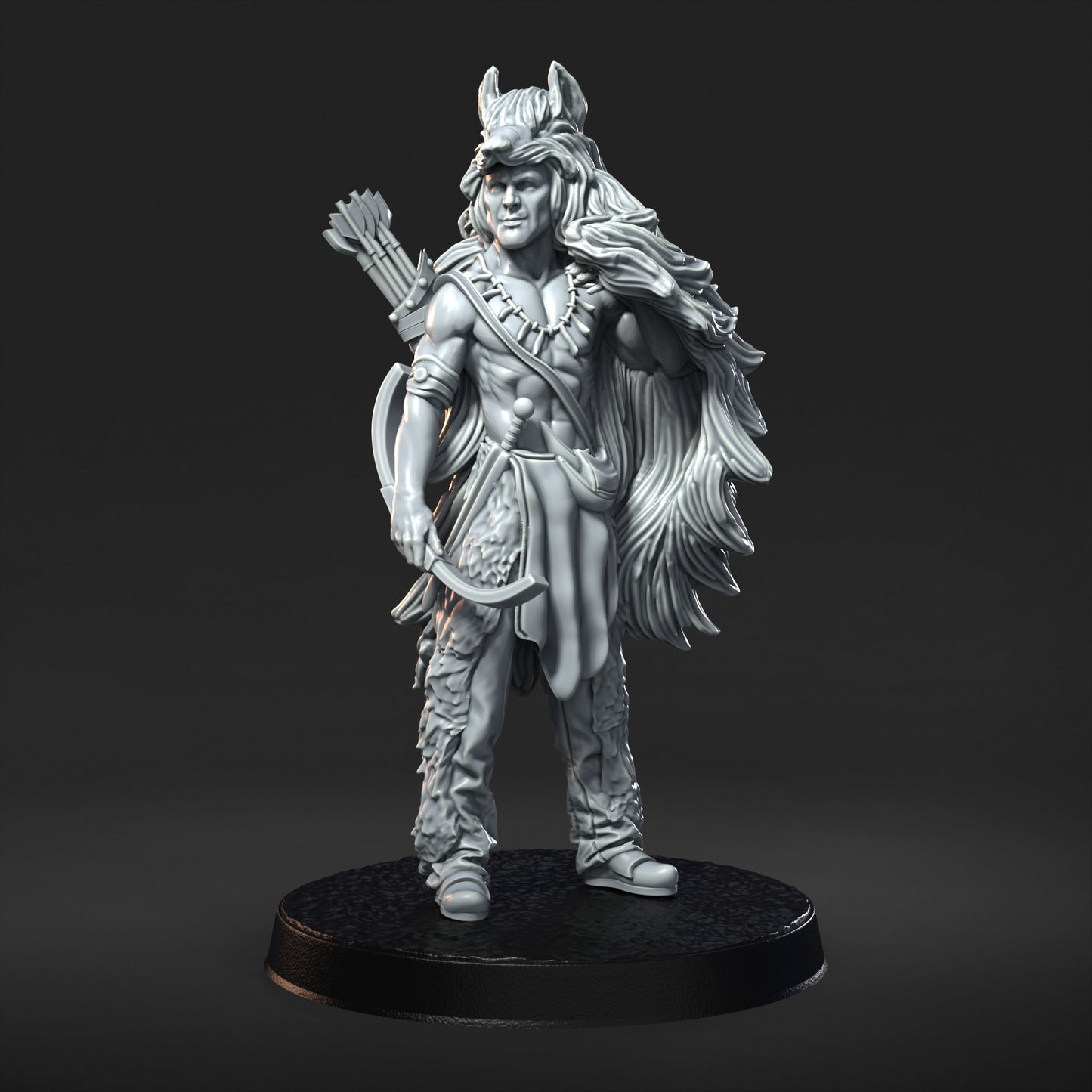 native americans 32mm scale resin miniature figure for dungeons and dragons cavalry horse