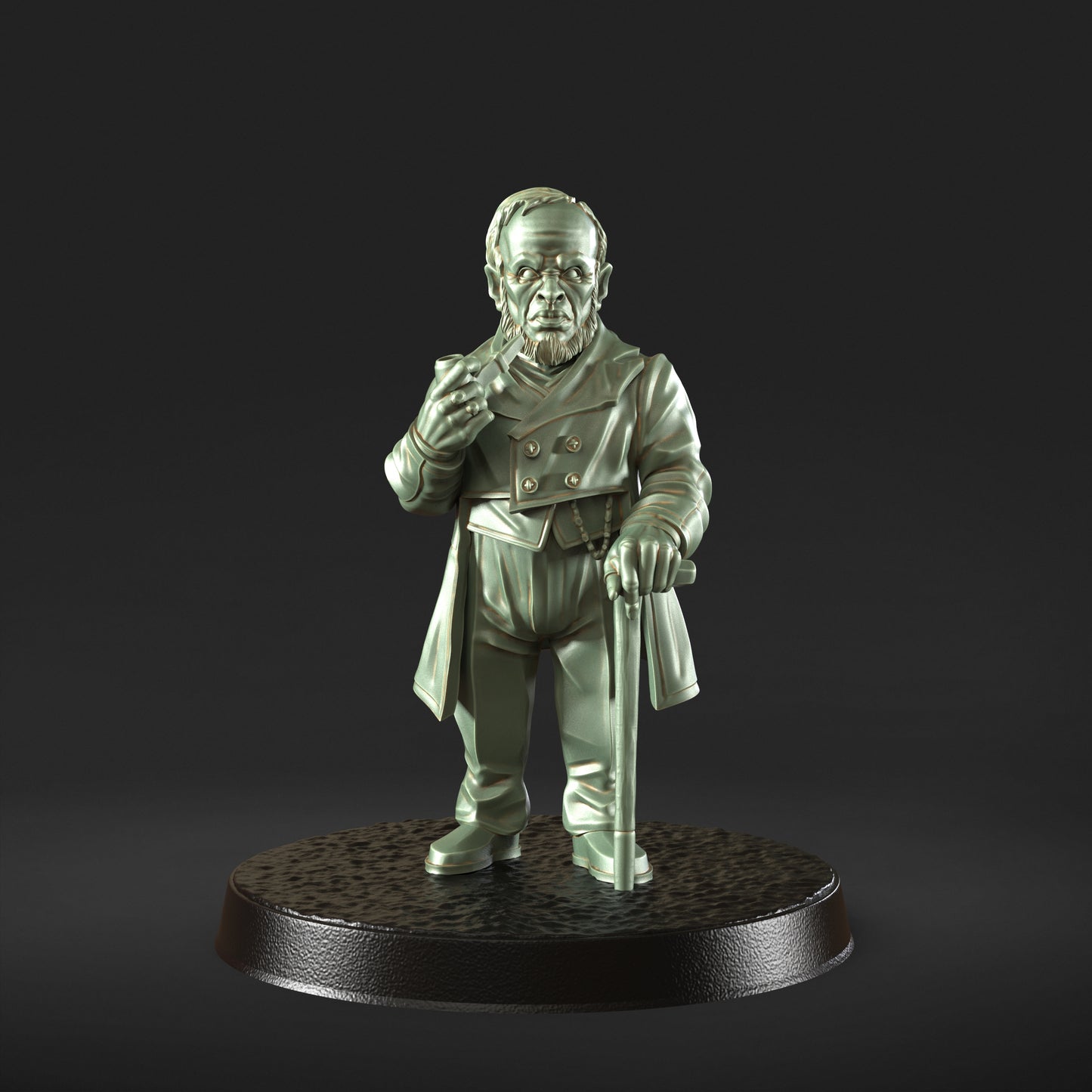 cowboy vampire slayer 32mm scale resin miniature figure for dungeons and dragons