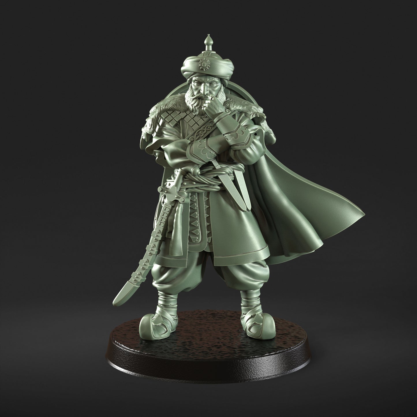 Pirate 32mm scale resin miniature figure for dungeons and dragons