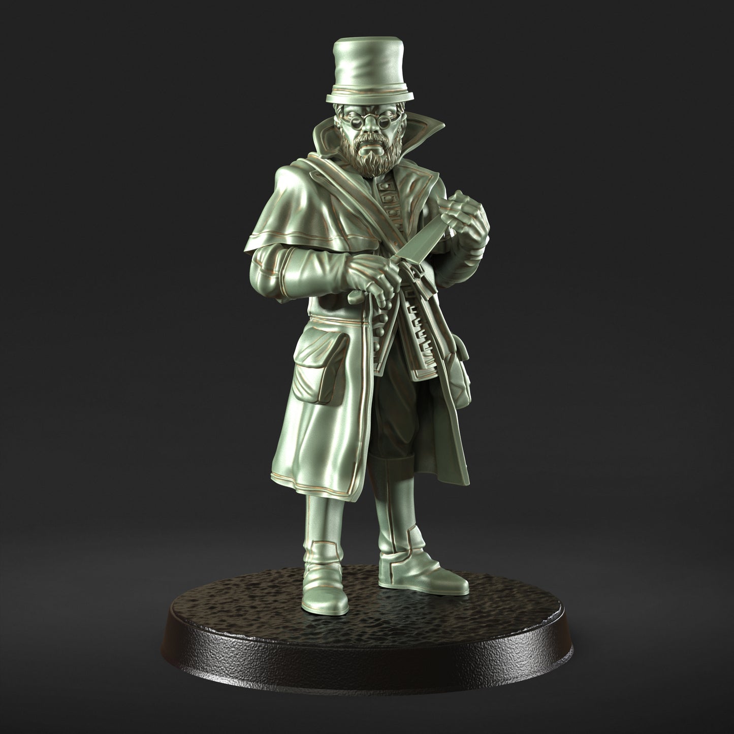 cowboy vampire slayer 32mm scale resin miniature figure for dungeons and dragons