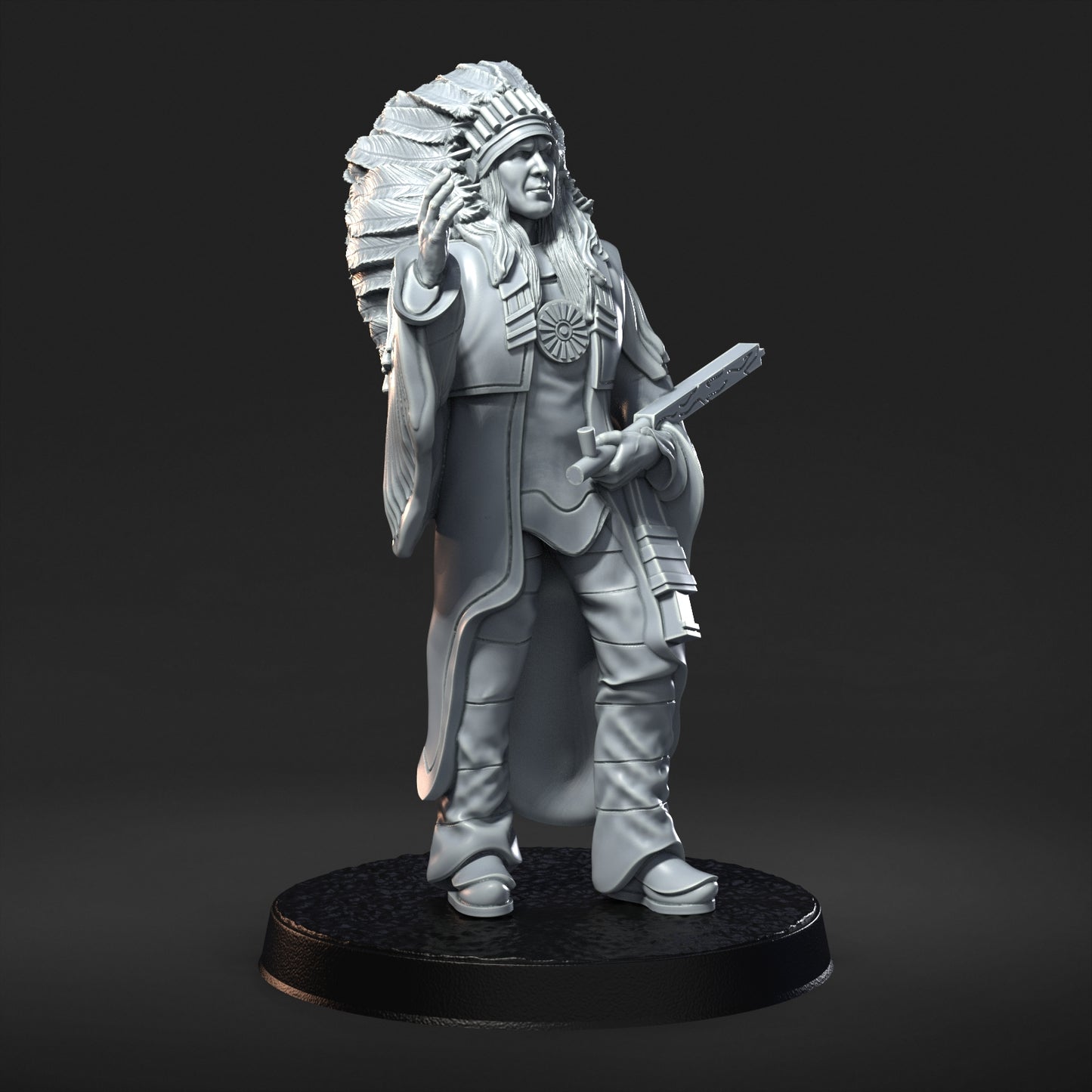 native americans 32mm scale resin miniature figure for dungeons and dragons cavalry horse