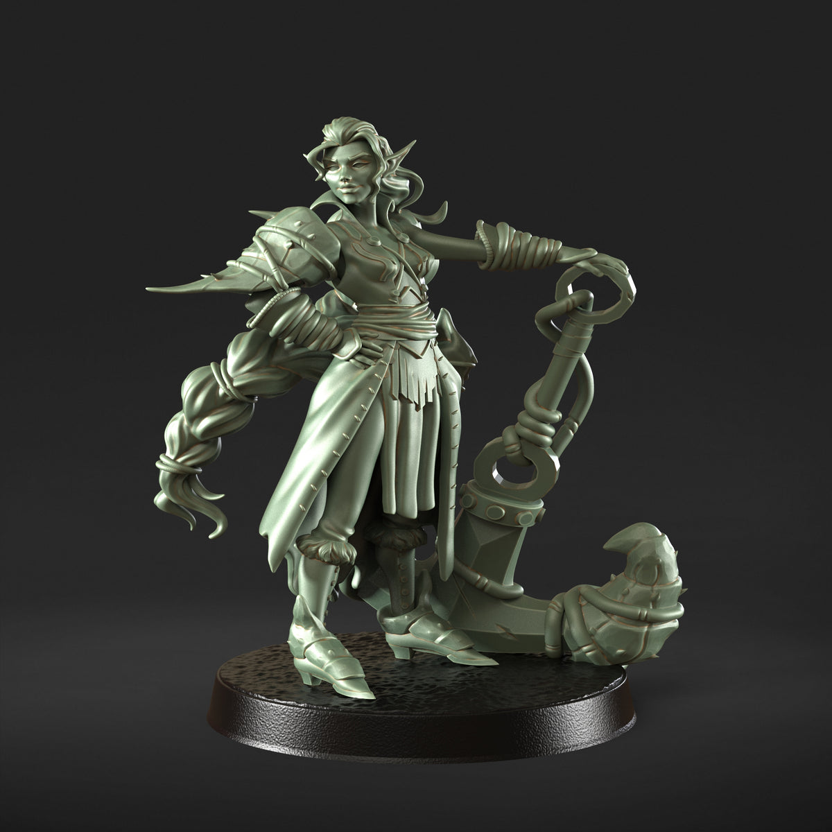 Pirate 32mm scale resin miniature figure for dungeons and dragons