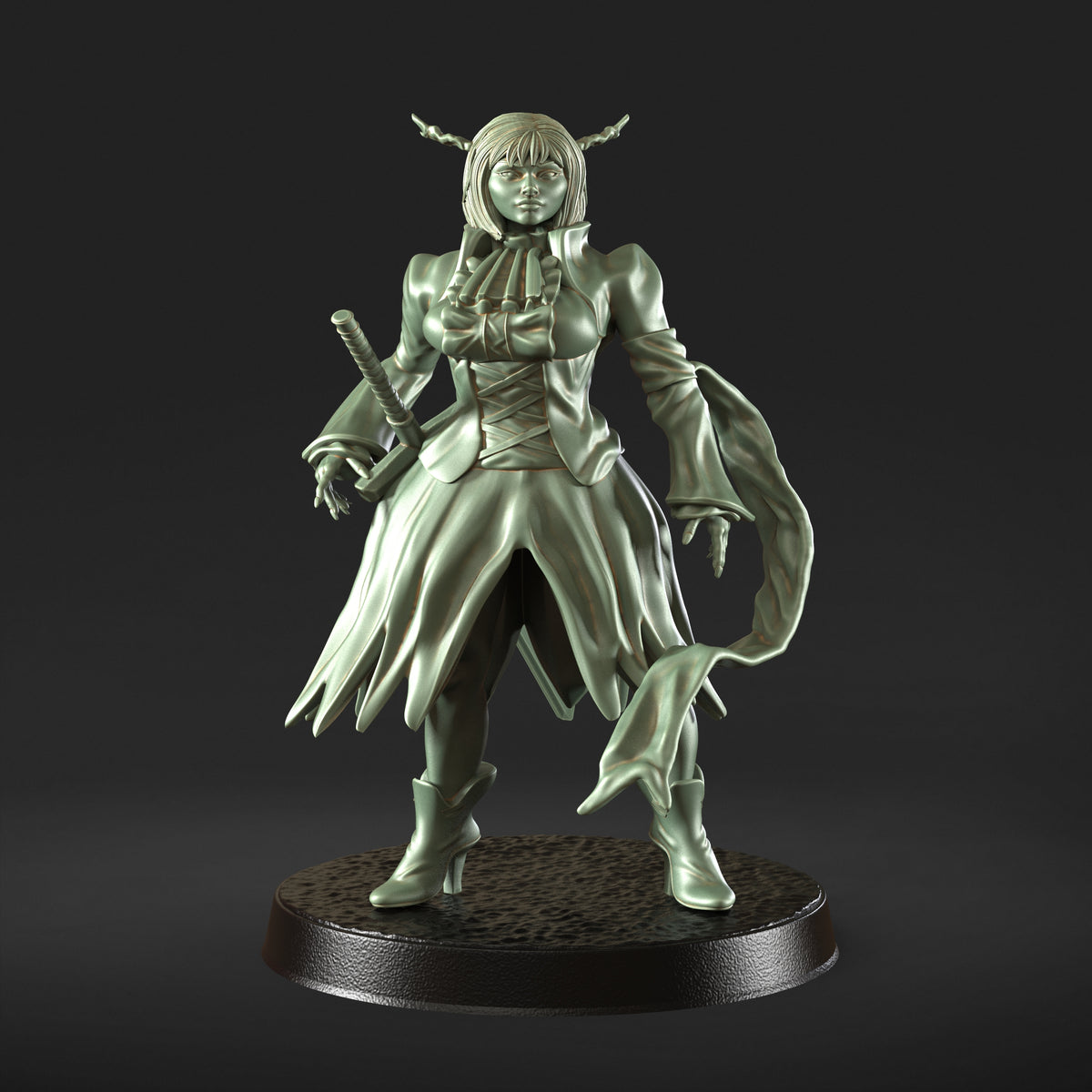 Pirate 32mm scale resin miniature figure for dungeons and dragons