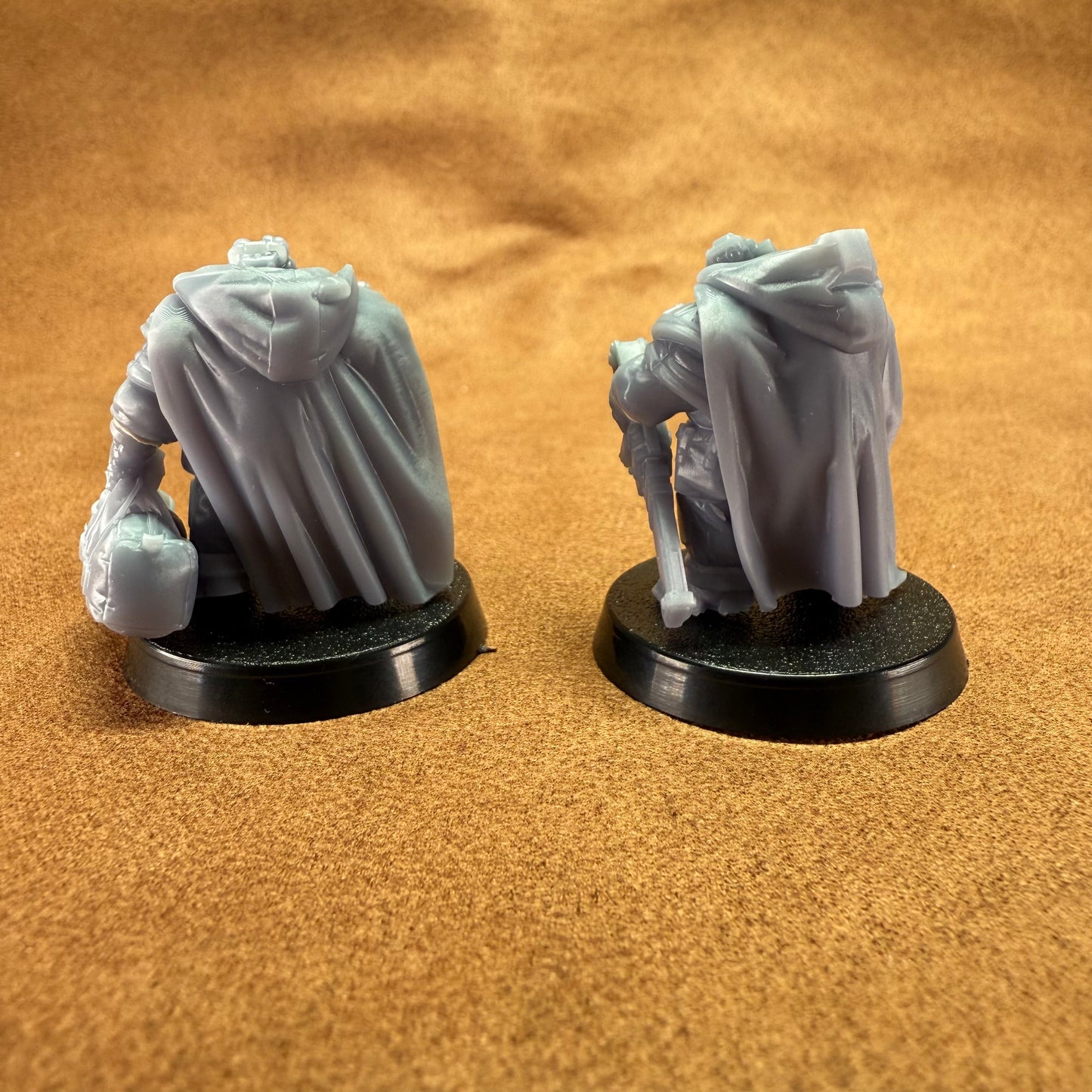 Space Dwarf roughnecks 32mm scale miniature model mining picks soldiers votann android robot