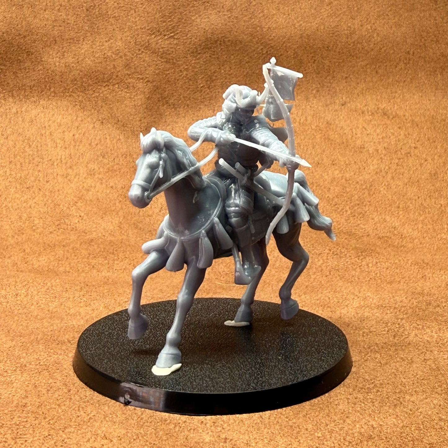 32mm scale miniature medieval fantasy Japanese resin models on plastic bases