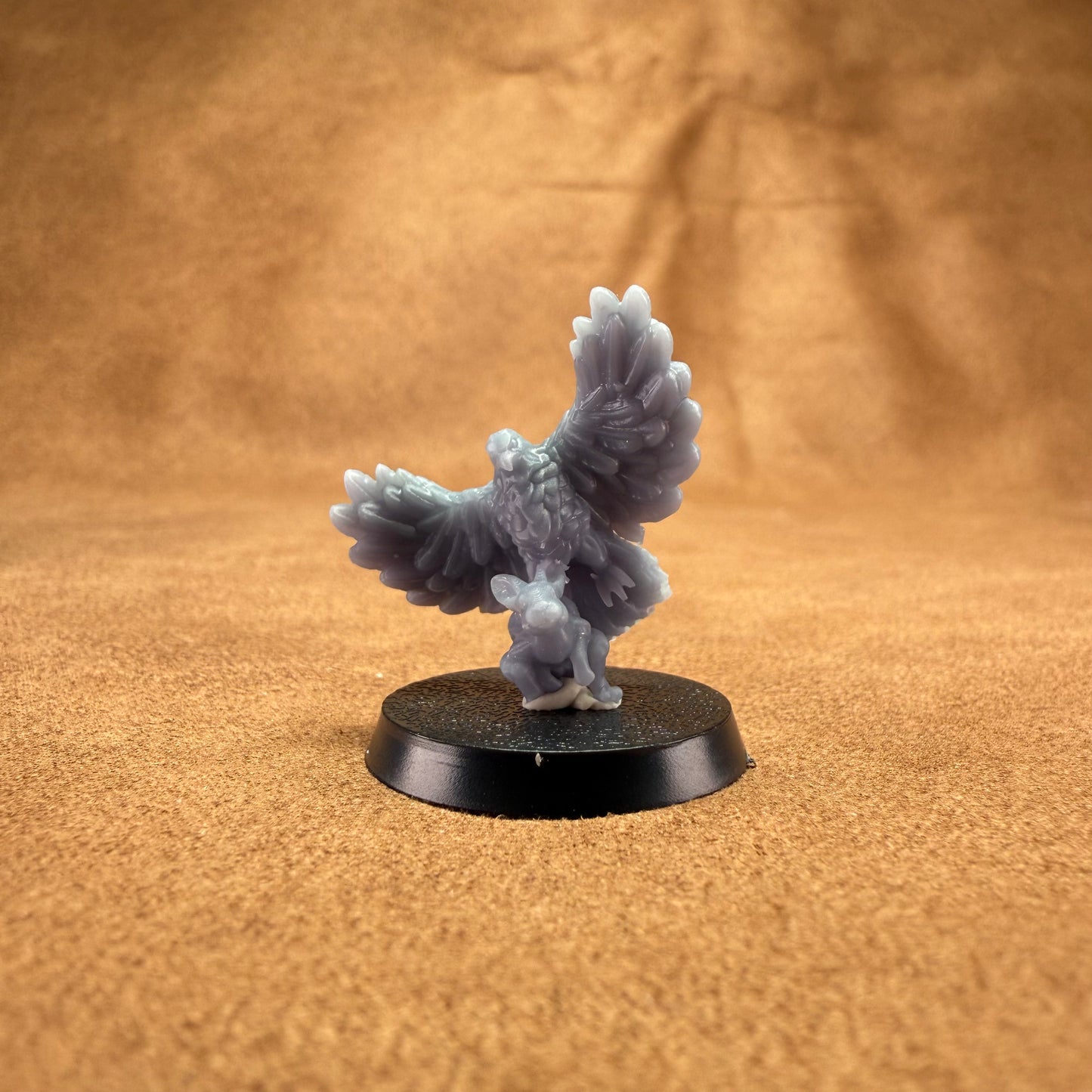 The Royal Hunt miniature hares goose and hawk 28mm resin hawk catching rabbit