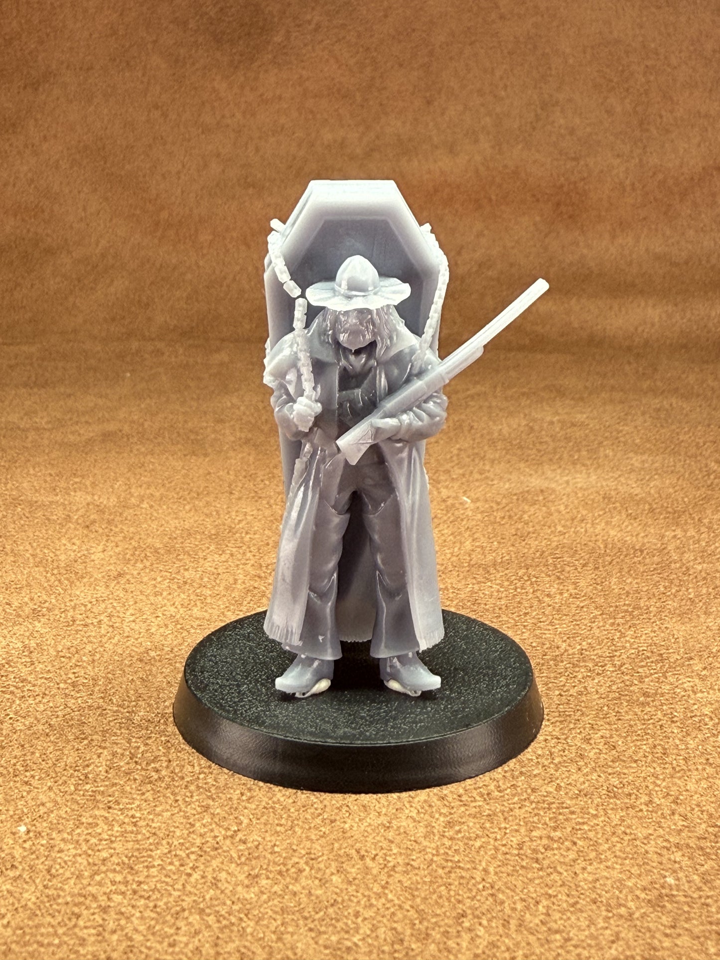 cowboy vampire slayer 32mm scale resin miniature figure for dungeons and dragons