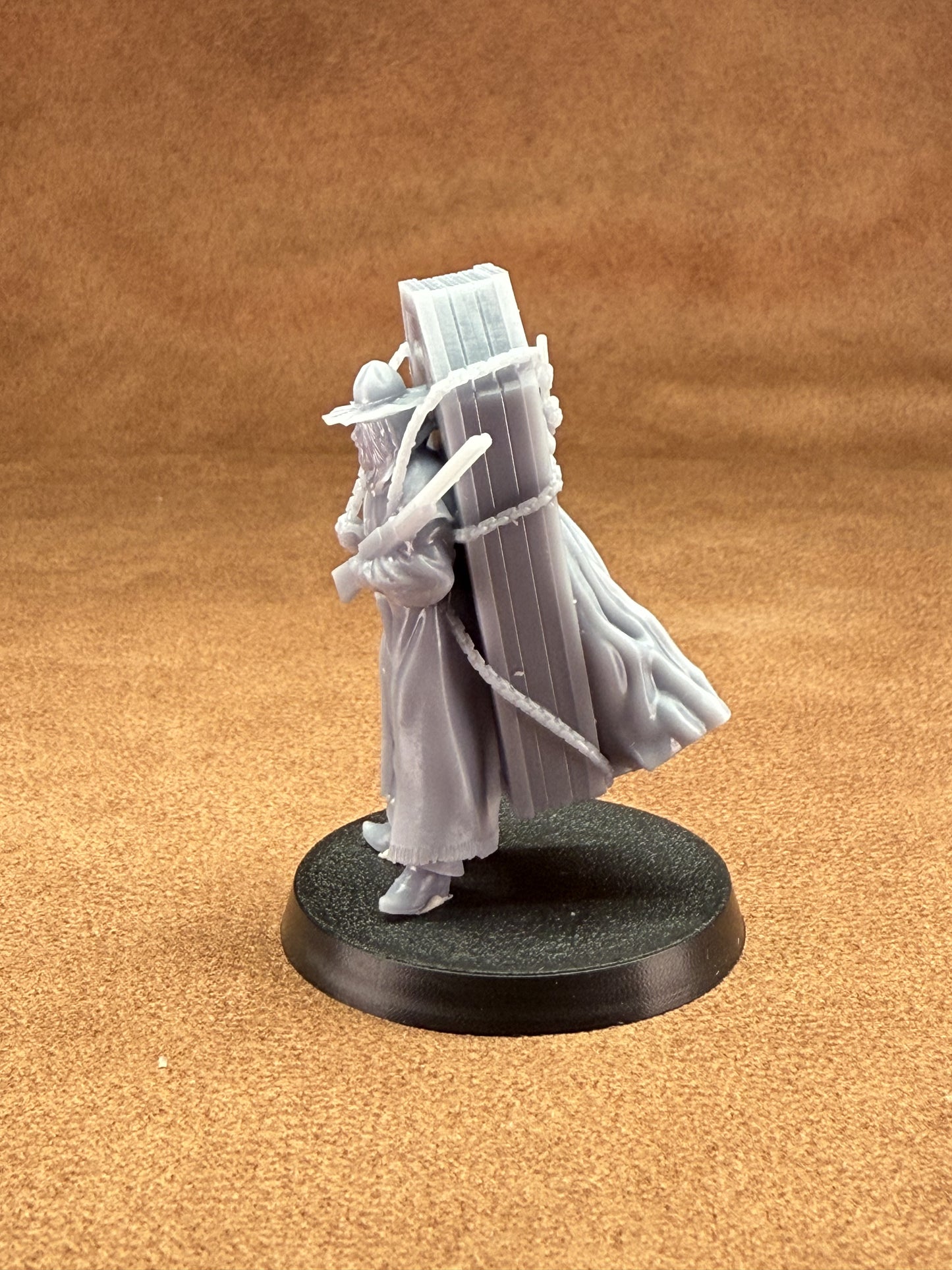 cowboy vampire slayer 32mm scale resin miniature figure for dungeons and dragons