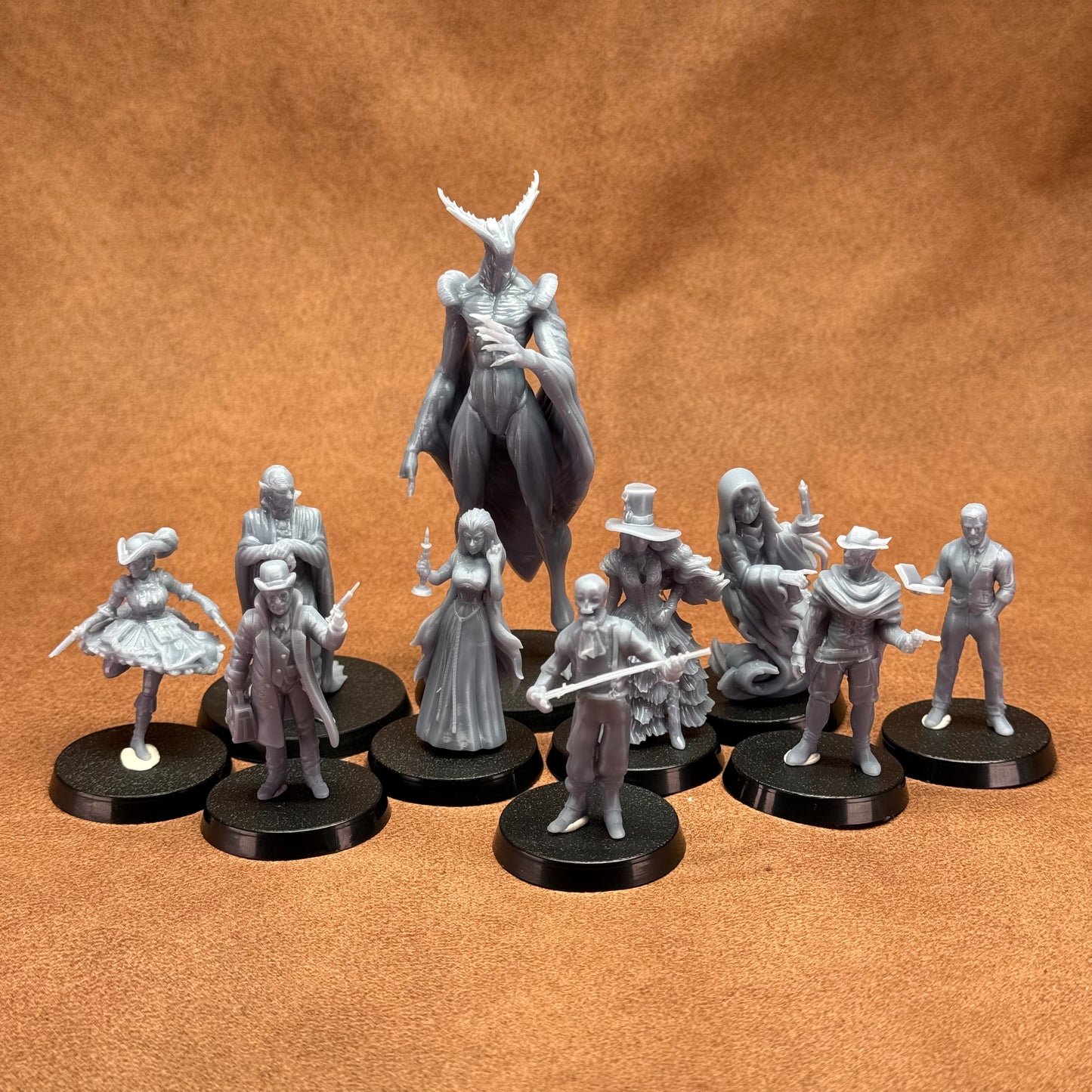 vampire cowboys 32mm scale resin miniature figure for dungeons and dragons