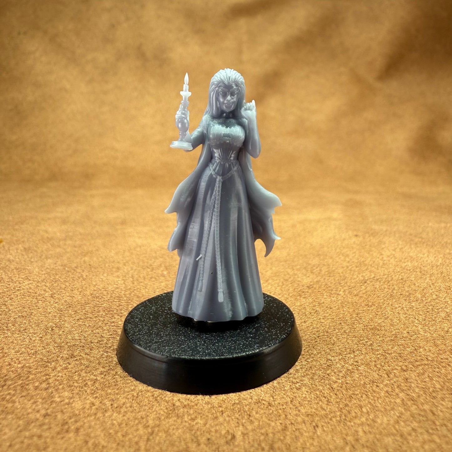 cowgirl lady doctor 32mm scale resin miniature figure for dungeons and dragons