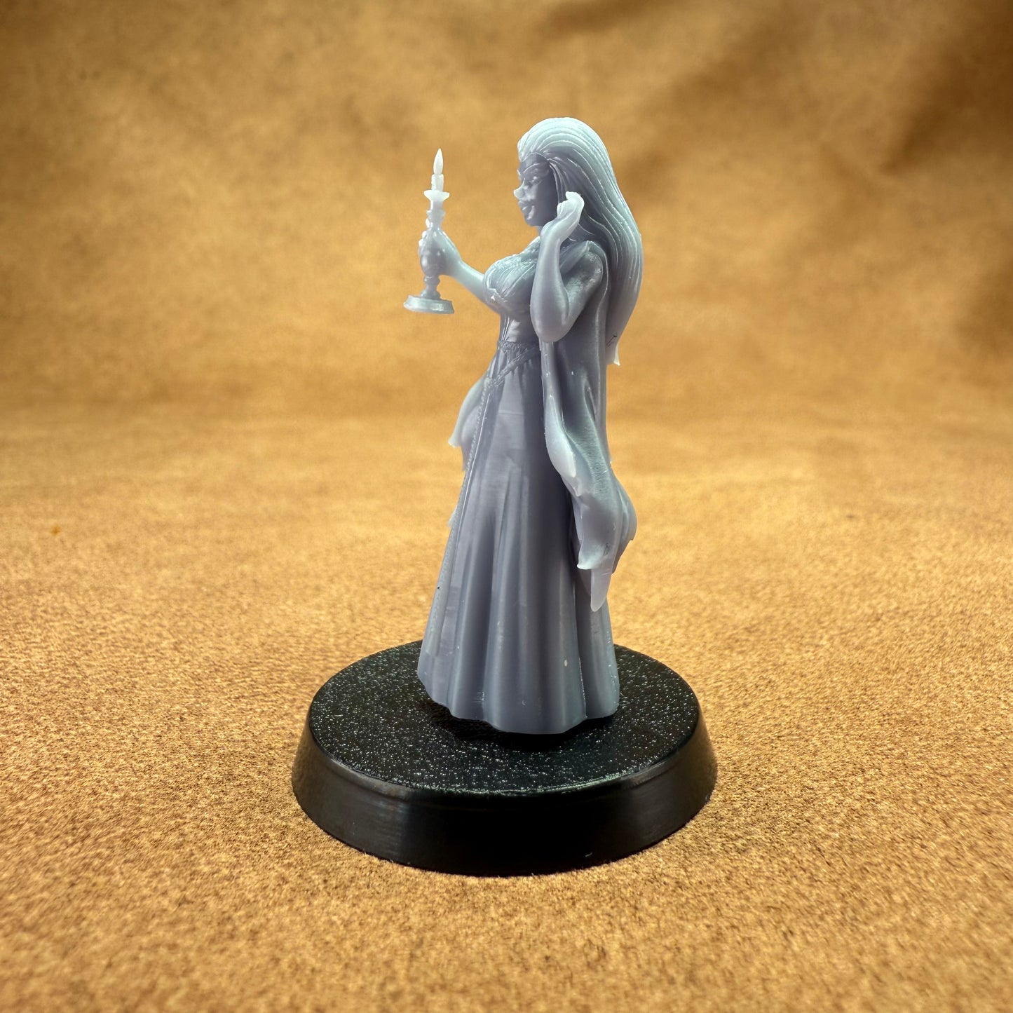 cowgirl lady doctor 32mm scale resin miniature figure for dungeons and dragons