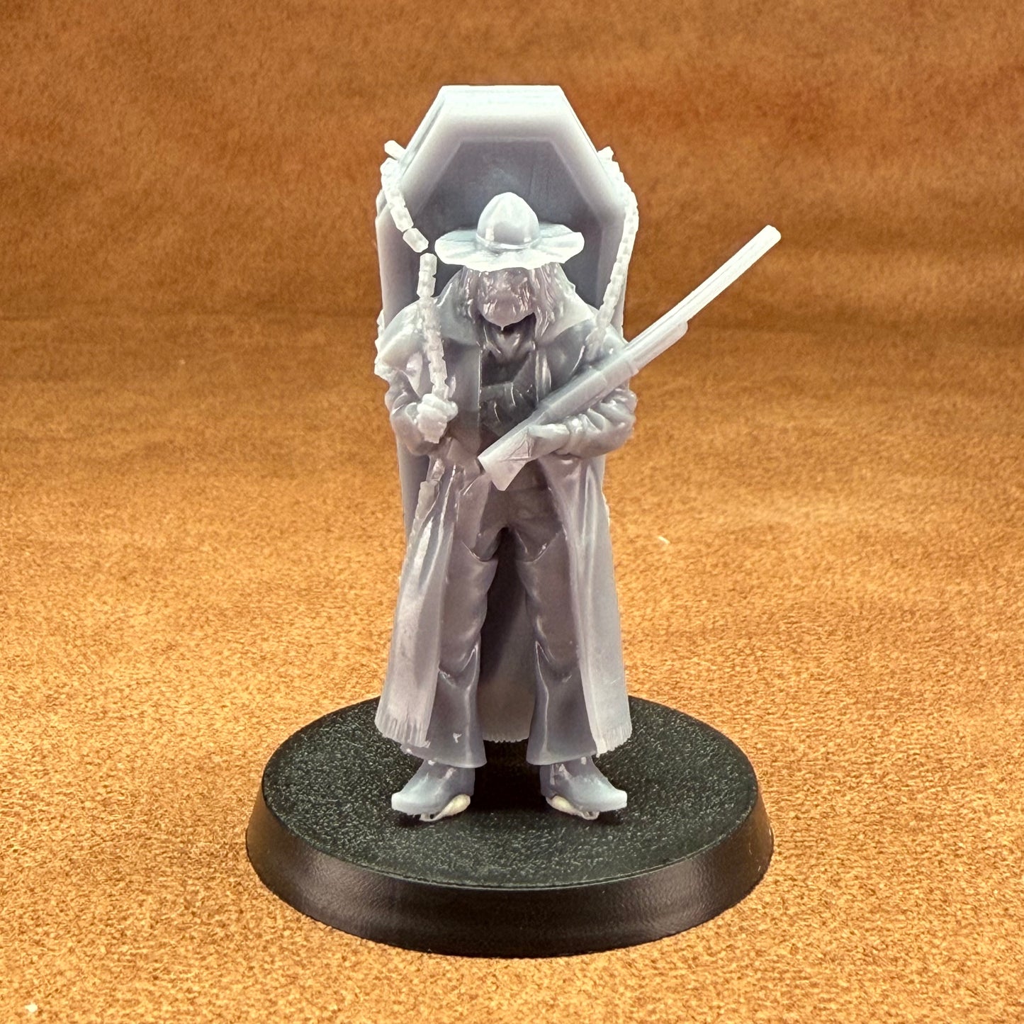 cowboy vampire slayer 32mm scale resin miniature figure for dungeons and dragons
