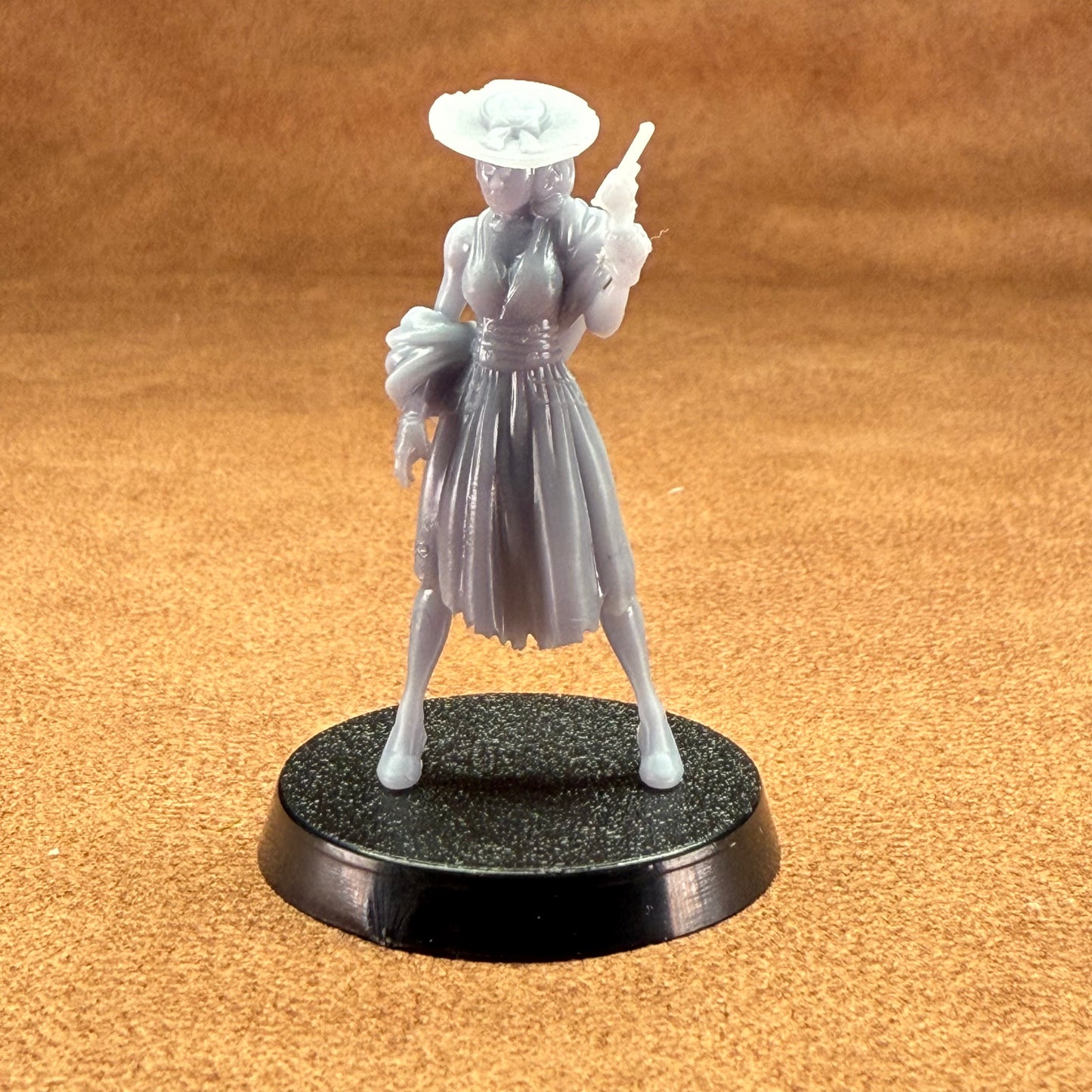 cowboy vampire slayer 32mm scale resin miniature figure for dungeons and dragons