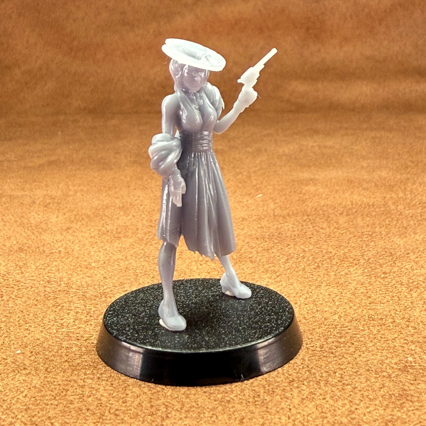 cowboy vampire slayer 32mm scale resin miniature figure for dungeons and dragons