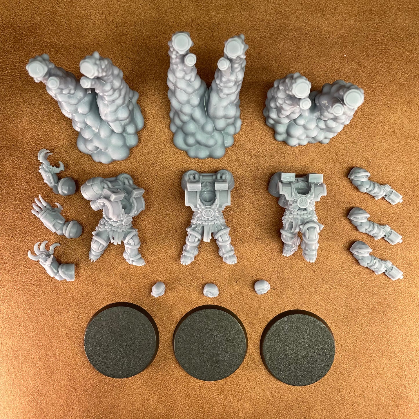 space drop bear marine in 32mm scale resin miniature figure models