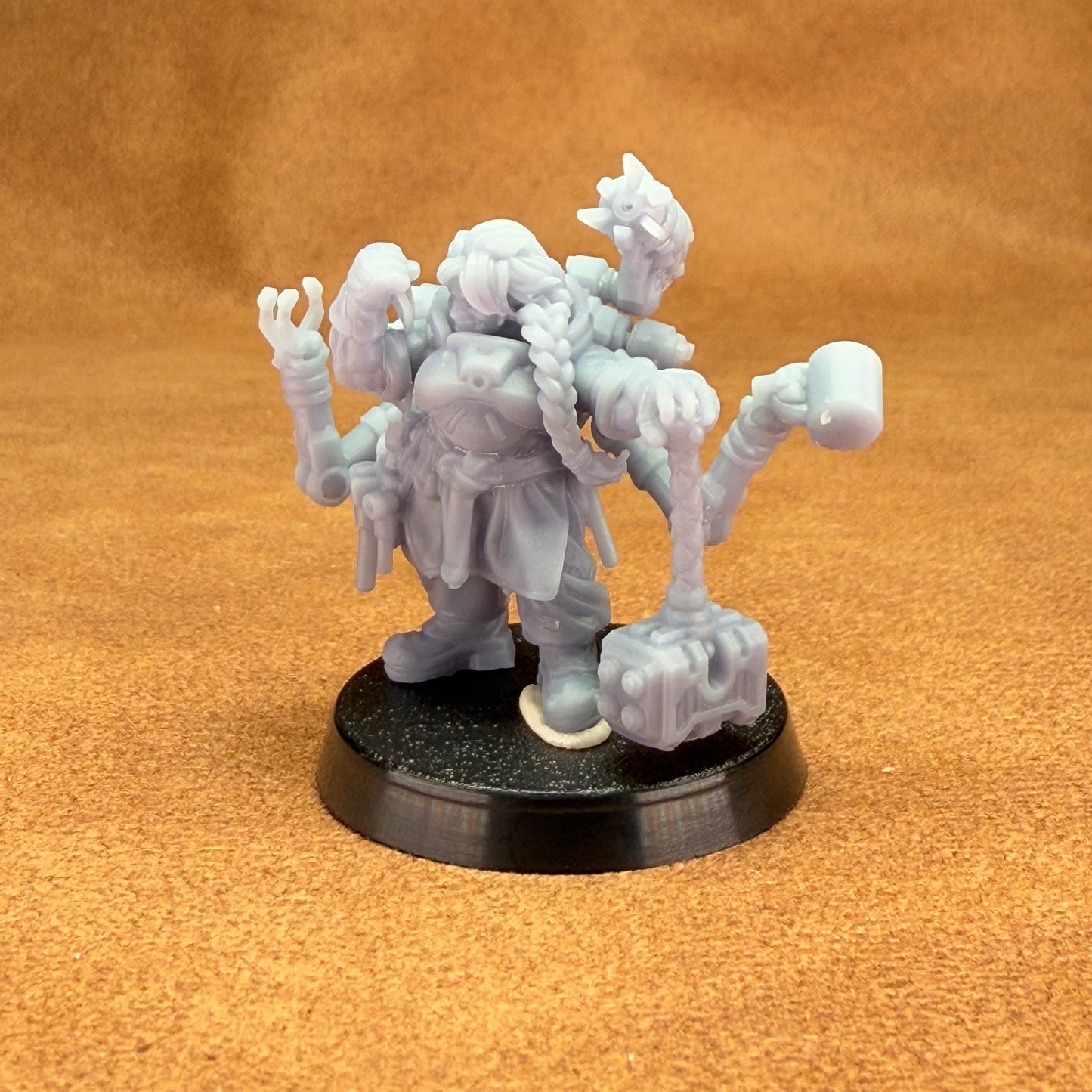 Space Dwarf roughnecks 32mm scale miniature model mining picks soldiers votann gearhead mechanic