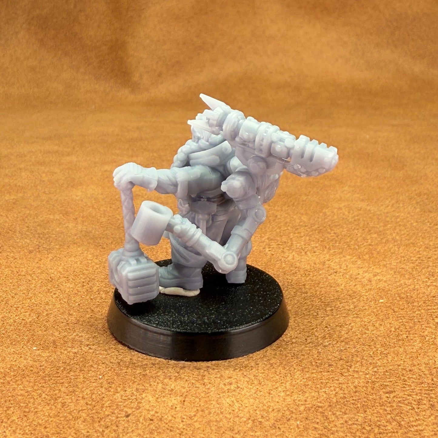 Space Dwarf roughnecks 32mm scale miniature model mining picks soldiers votann gearhead mechanic