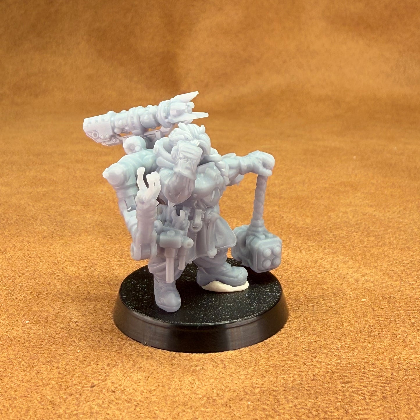 Space Dwarf roughnecks 32mm scale miniature model mining picks soldiers votann gearhead mechanic