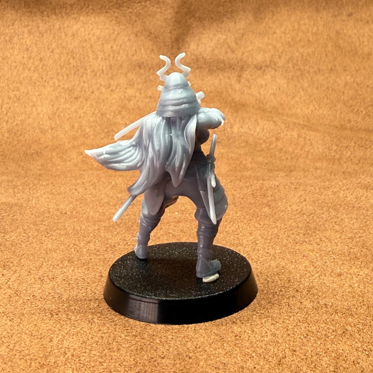 japenese samurai 32mm scale resin miniature figure for dungeons and dragons