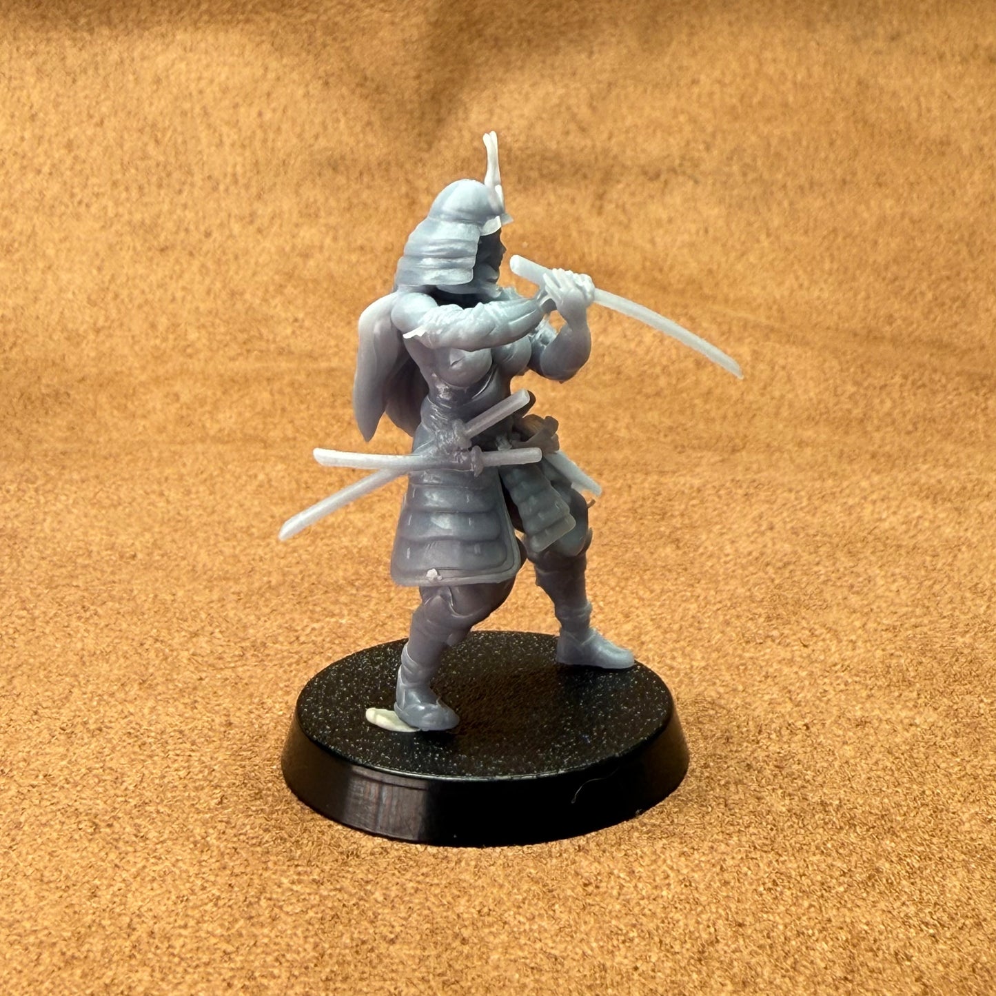 japenese samurai 32mm scale resin miniature figure for dungeons and dragons