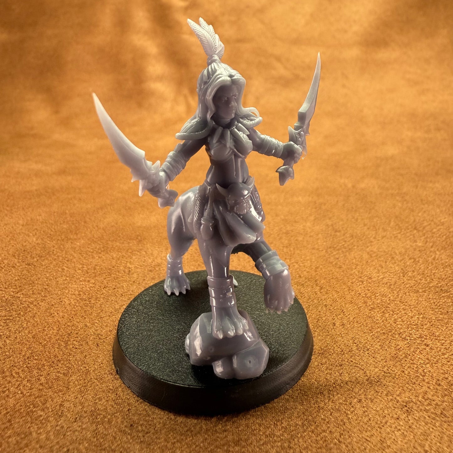 ground of jaguar warrior lady models on a brown background