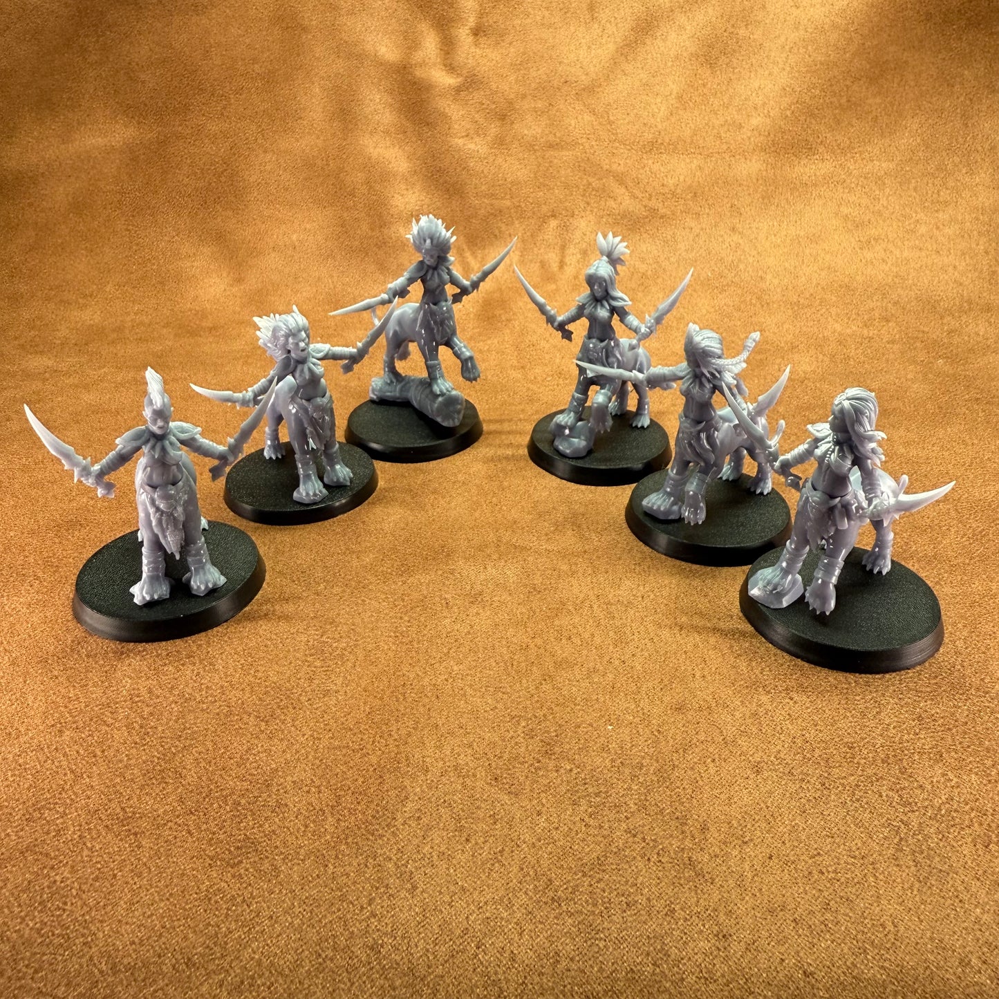 ground of jaguar warrior lady models on a brown background