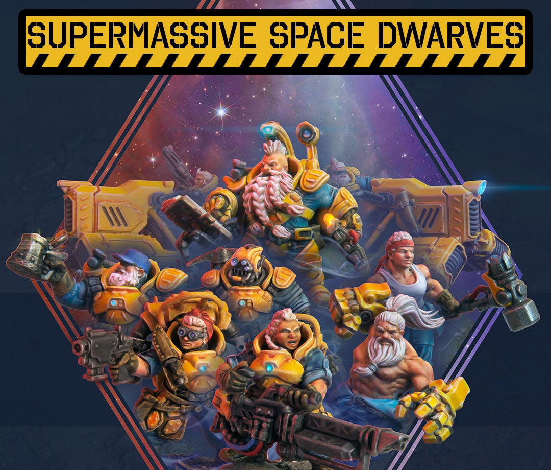 space dwarf dwarves 32mm scale model figures miniatures