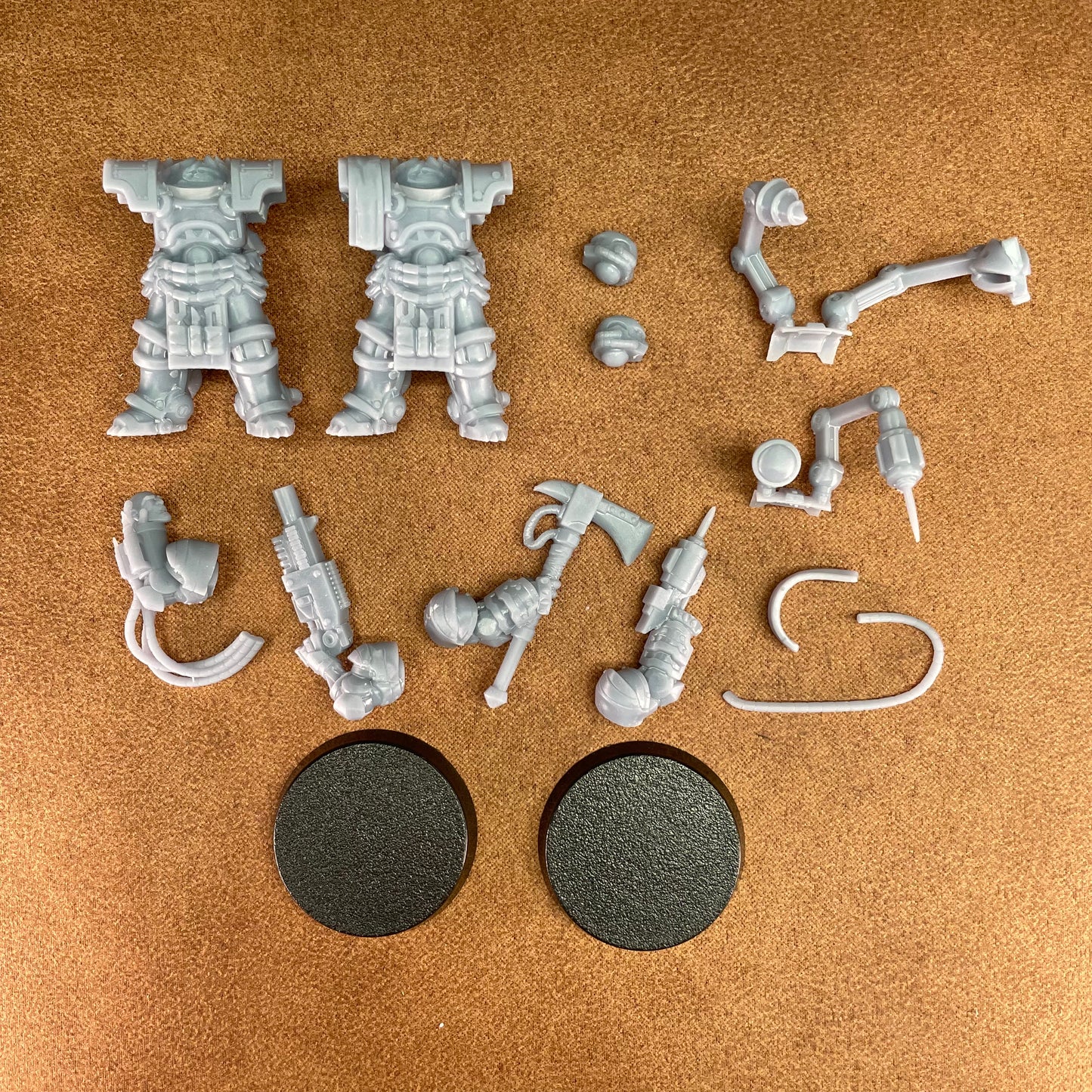 space bears makwa infantry soldiers in 32mm scale resin miniature figure models