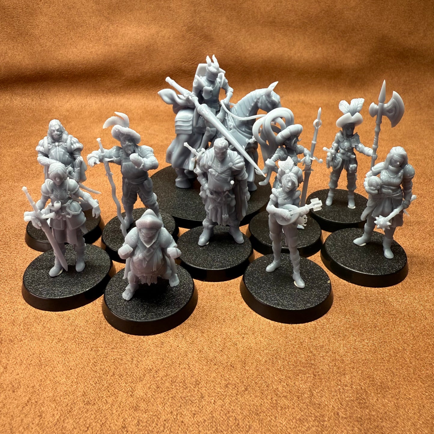 medieval knights 32mm scale resin miniature figure for dungeons and dragons