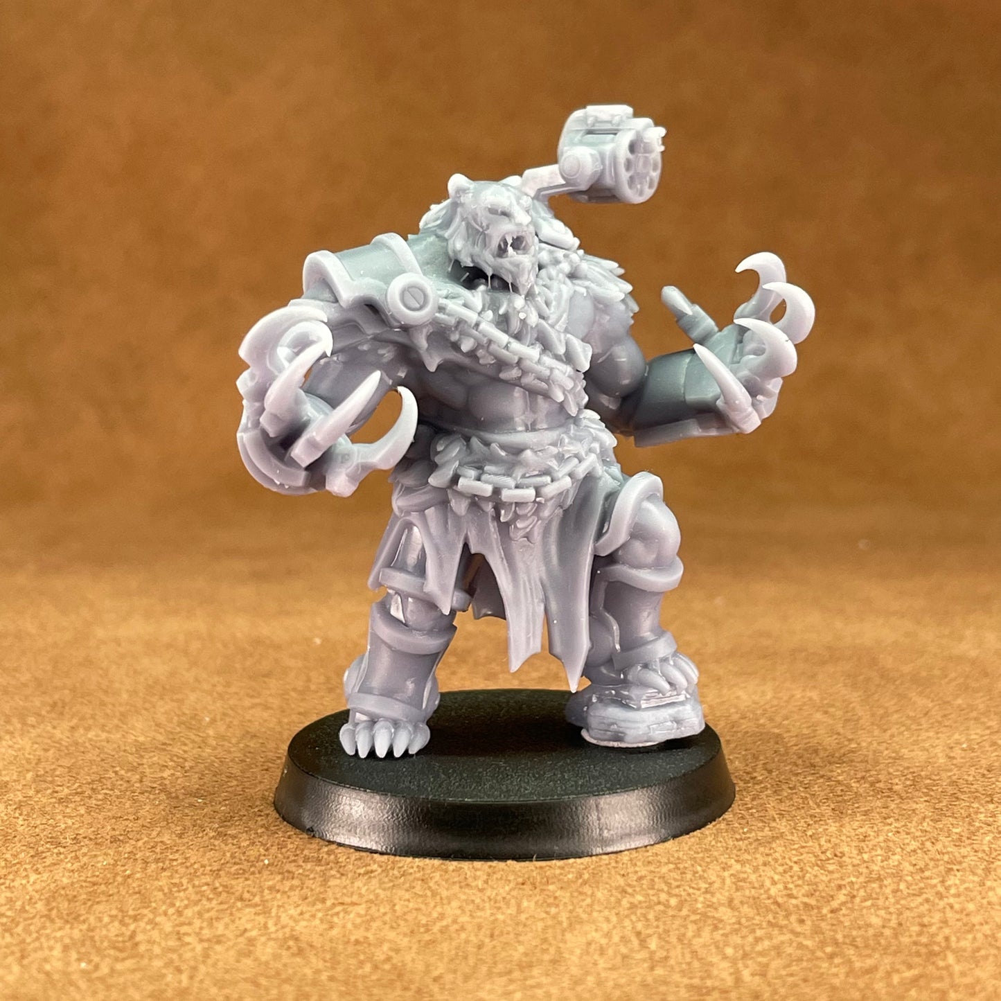 space bear marine soldiers that are bears in 32mm scale resin miniature figure models