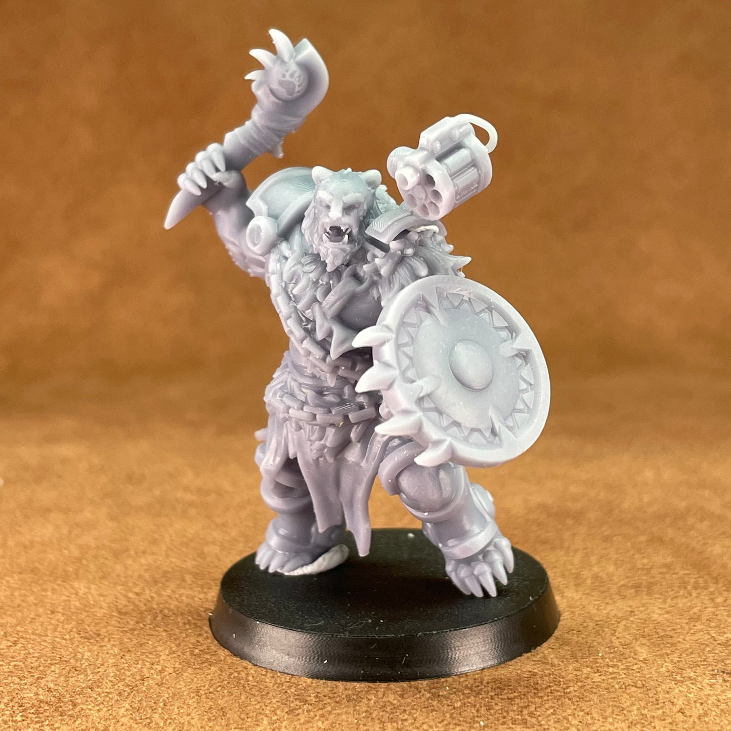 space bear marine soldiers that are bears in 32mm scale resin miniature figure models