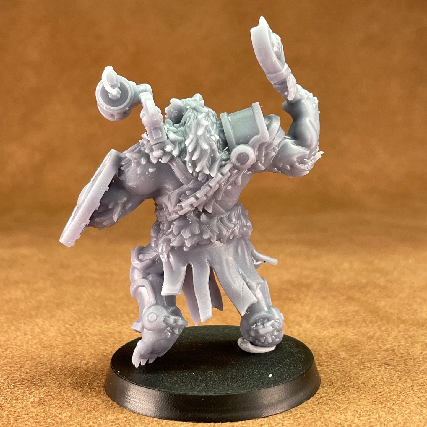 space bear marine soldiers that are bears in 32mm scale resin miniature figure models