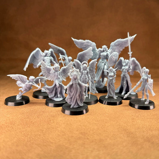 angels 32mm scale resin miniature figure for dungeons and dragons 