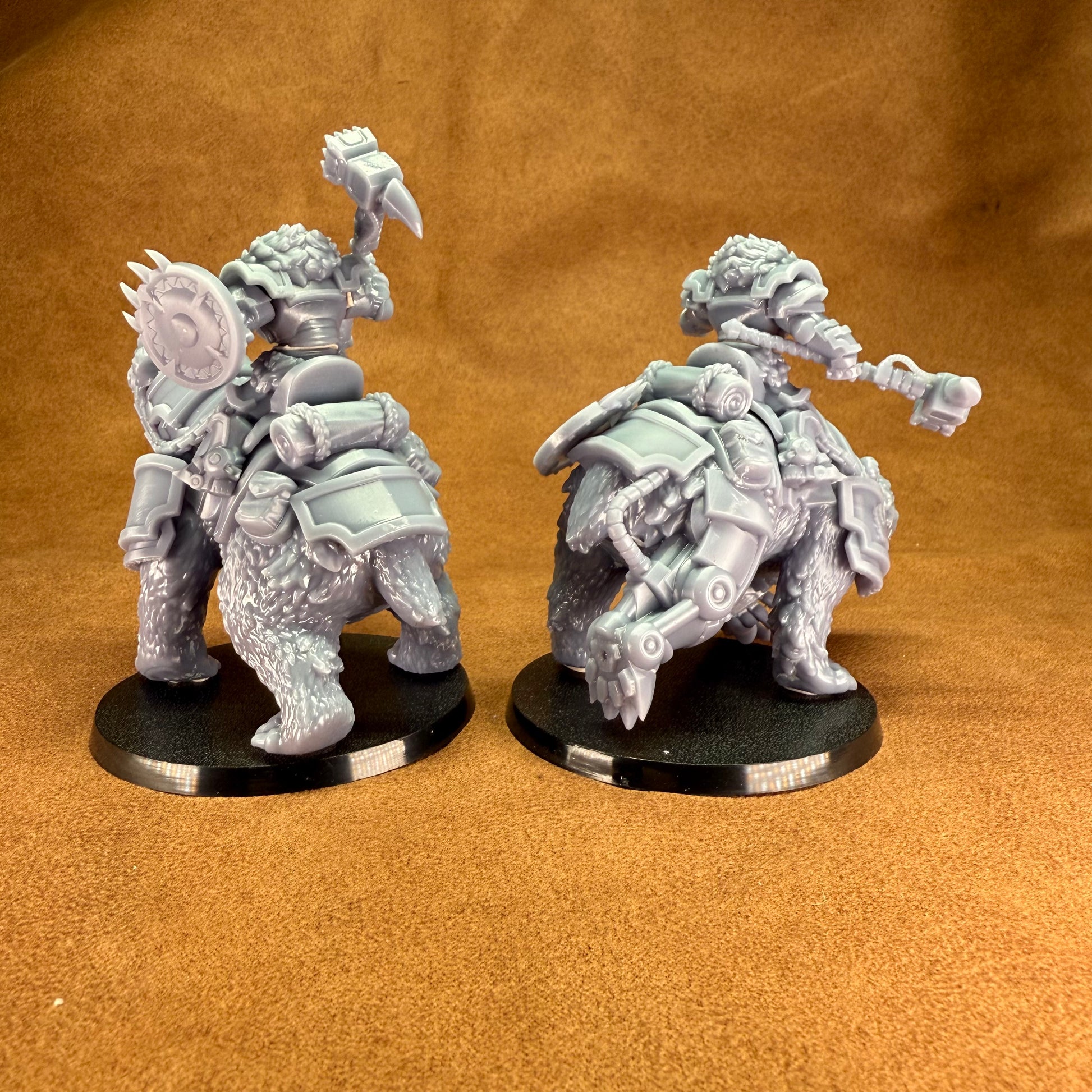 Rear shot of the cyber space bear cavalry unit