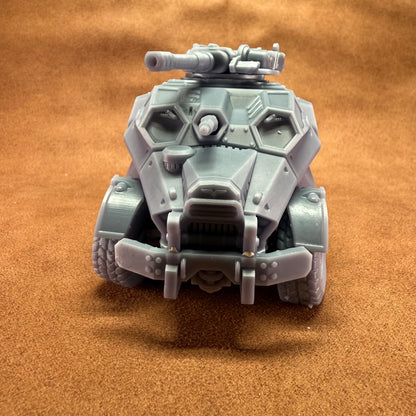 Space Dwarves dwarf miniature vehicle with turret and machine guns 32mm scale model tank