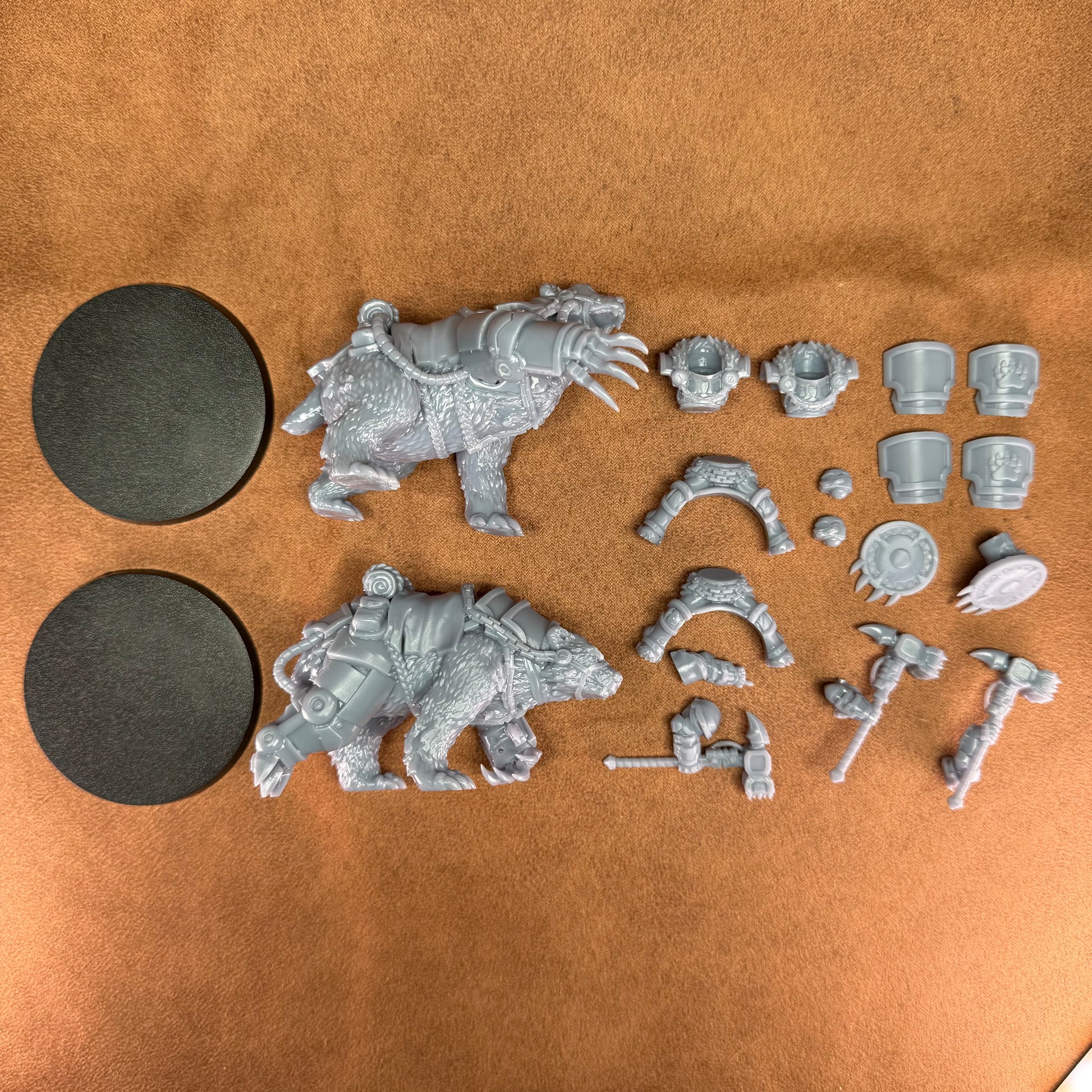 Parts shot of the cyber space bear cavalry unit