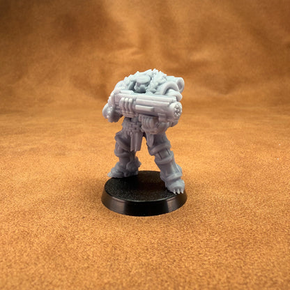 Space bears 32mm resin miniature space marine rocket soldier models on plastic bases