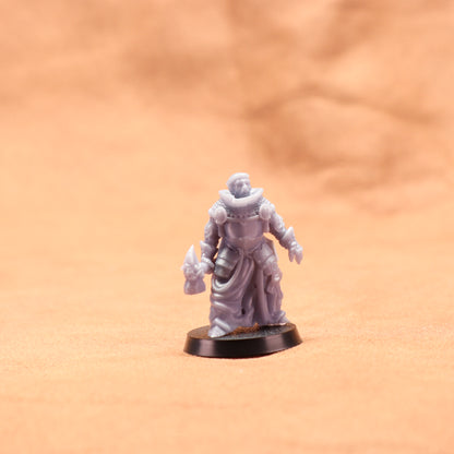 Miniature figurine on a beige surface