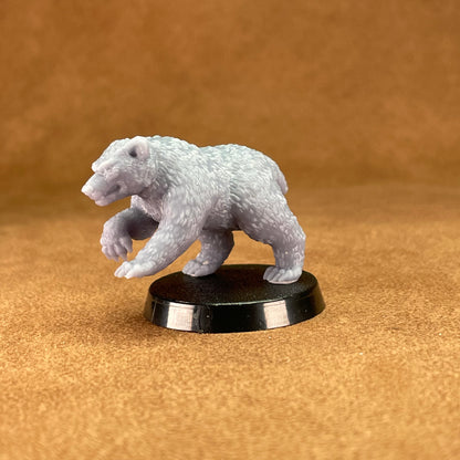 space bear marine with bear cubs in 32mm scale resin miniature figure models