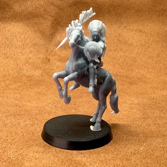 native americans 32mm scale resin miniature figure for dungeons and dragons cavalry horse 