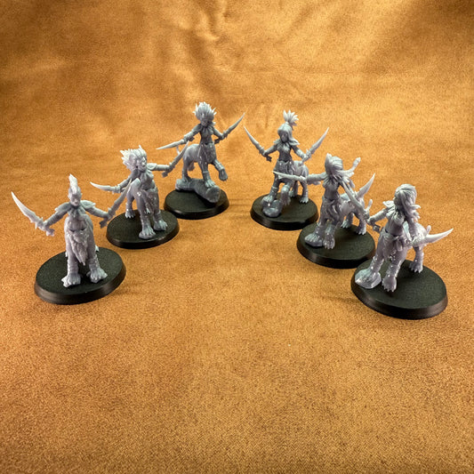 ground of jaguar warrior lady models on a brown background