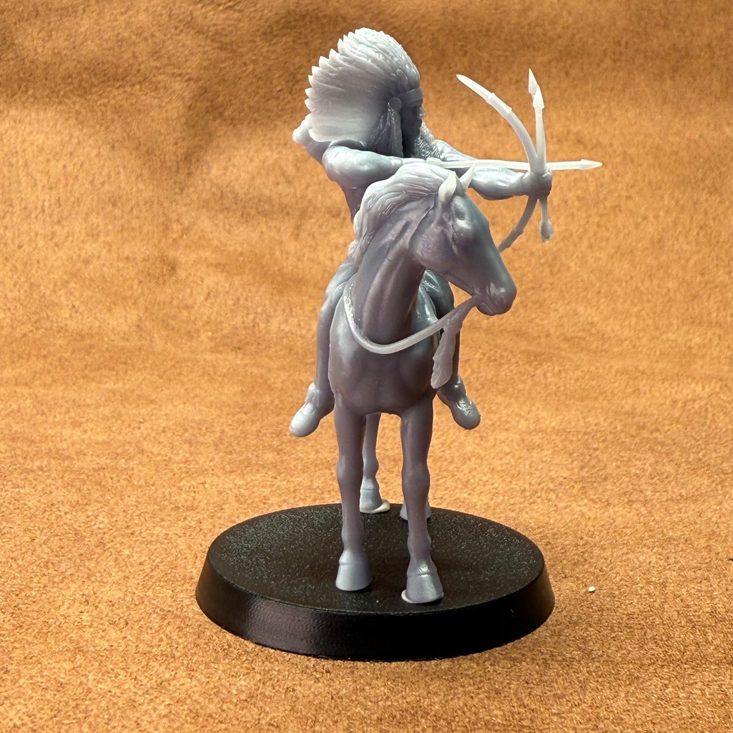 native americans 32mm scale resin miniature figure for dungeons and dragons cavalry horse 