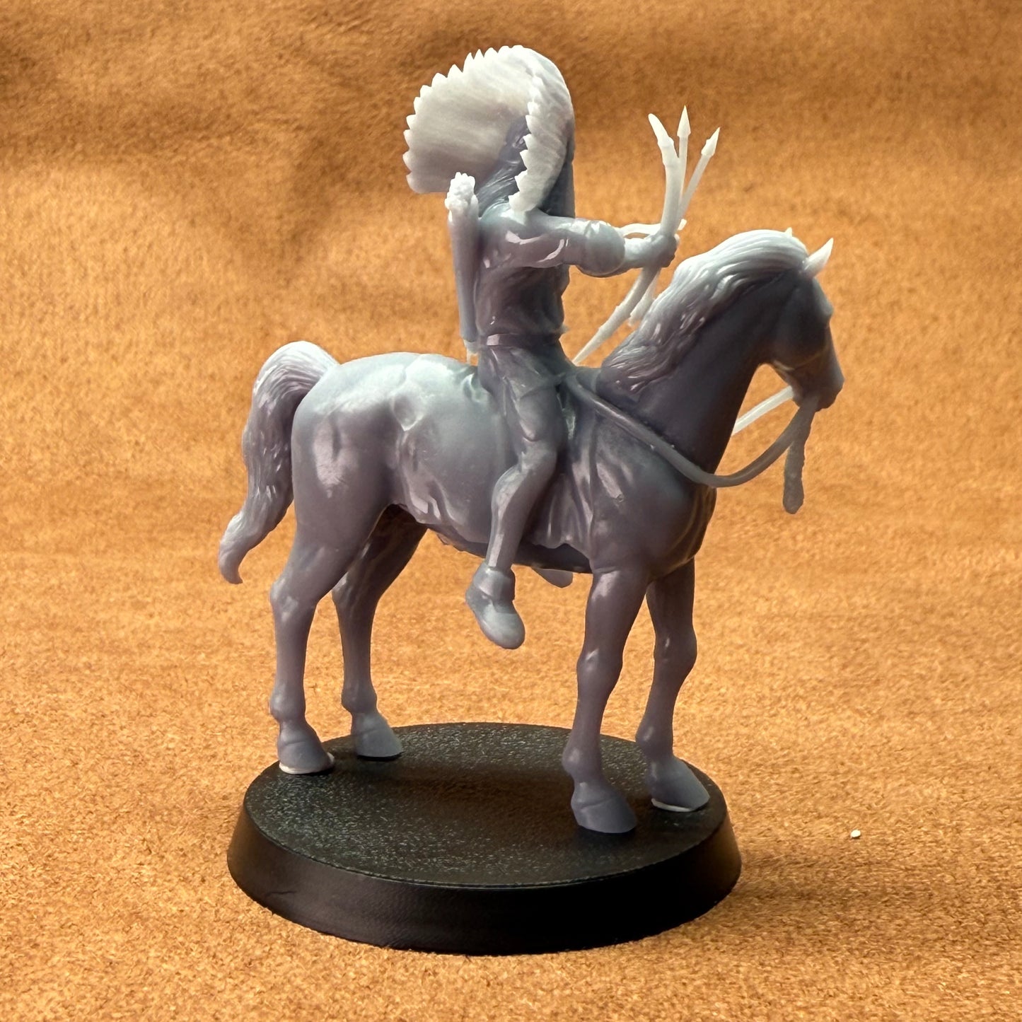 native americans 32mm scale resin miniature figure for dungeons and dragons cavalry horse 