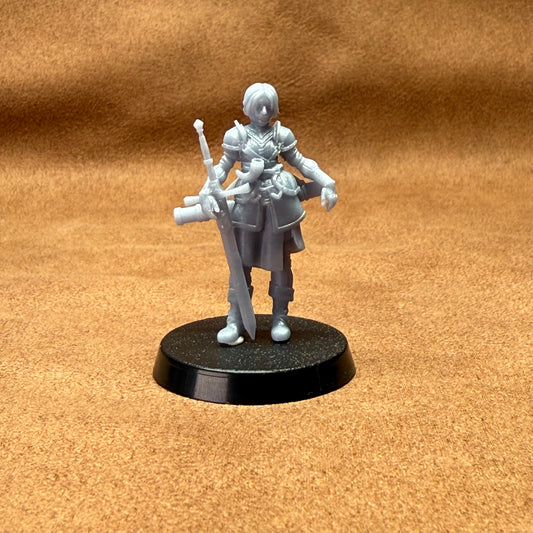 medieval knights 32mm scale resin miniature figure for dungeons and dragons