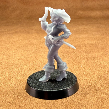 Pirate 32mm scale resin miniature figure for dungeons and dragons 
