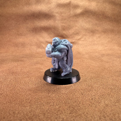 Space Dwarf roughnecks 32mm scale miniature model mining picks soldiers votann troopers