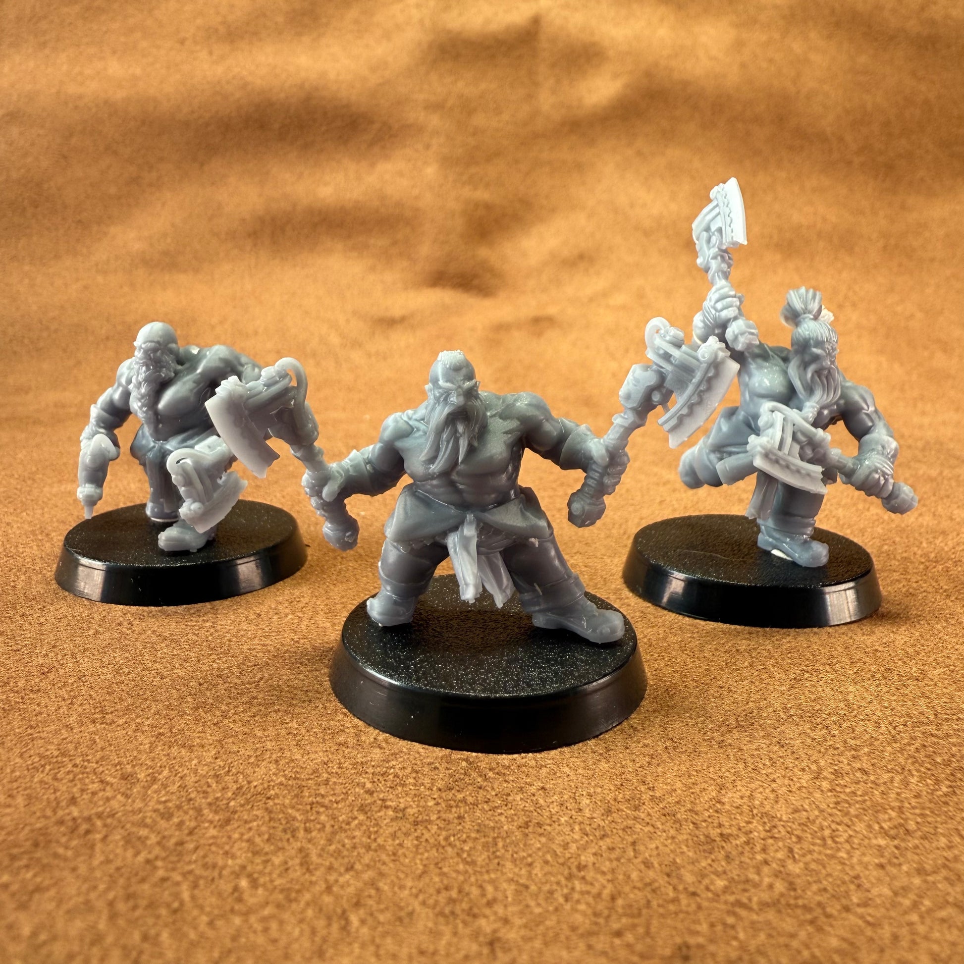 Space Dwarf roughnecks 32mm scale miniature model mining picks soldiers votann tenderisers terminators
